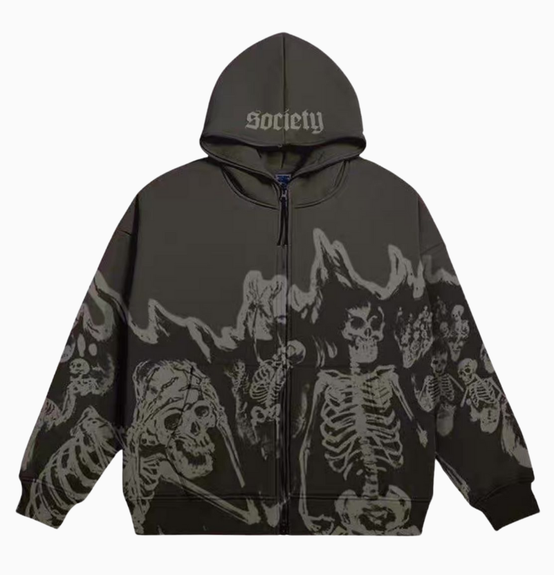 Skeletons Zipper